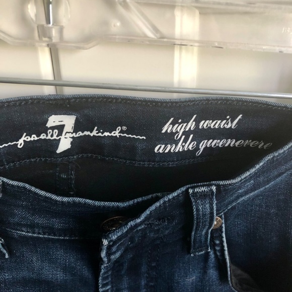 7 for all mankind high waist ankle gwenevere jeans 27 - Picture 5 of 14
